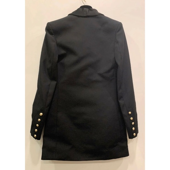 New Balmain H&M Button Down Long Blazer - Picture 3 of 5